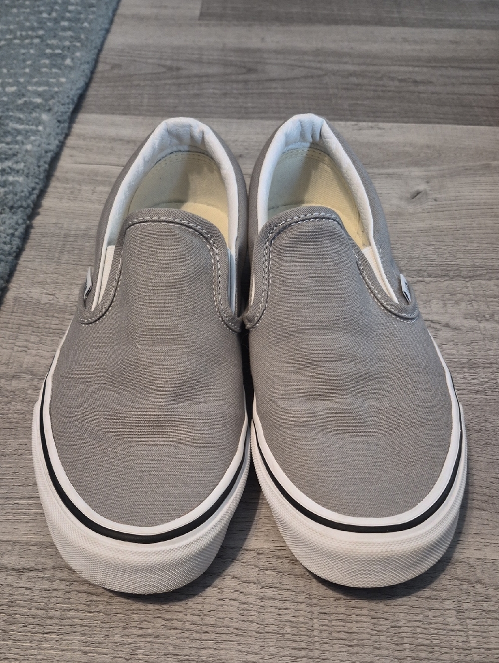 Vans Classic Slip-On Shoe-Light Grey/White - Picture 2 of 6